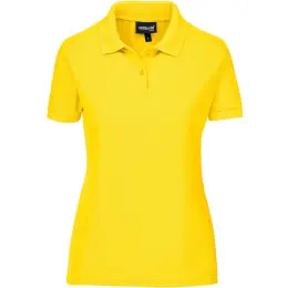 Ladies Everyday Golf Shirt Yellow Front